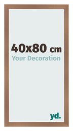 Photo Frame 40x80cm Copper Design MDF Bologna Front Size | Yourdecoration.com