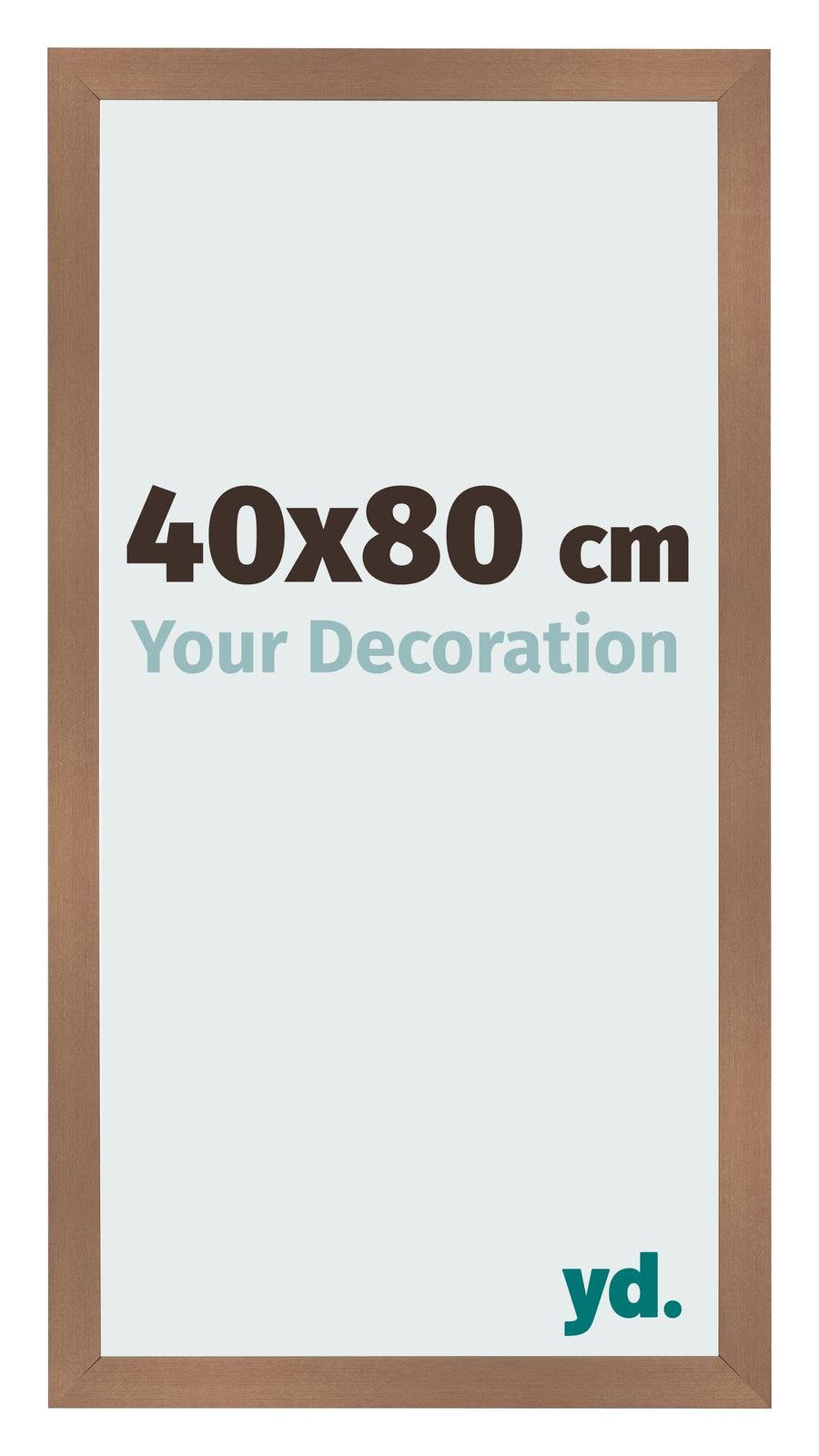 Photo Frame 40x80cm Copper Design MDF Bologna Front Size | Yourdecoration.com