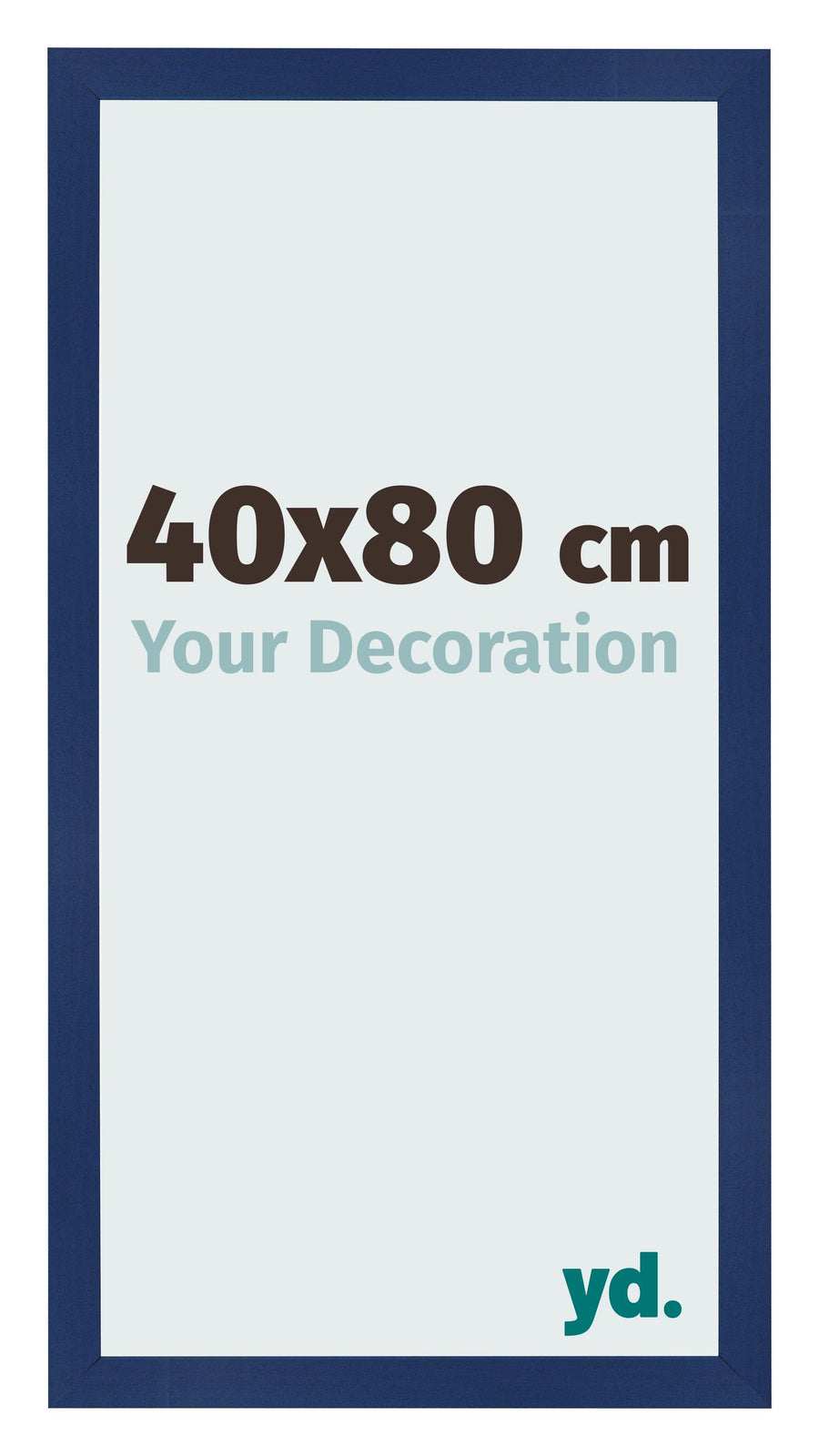 Photo Frame 40x80cm Dark Blue Swept MDF Bologna Front Size | Yourdecoration.com
