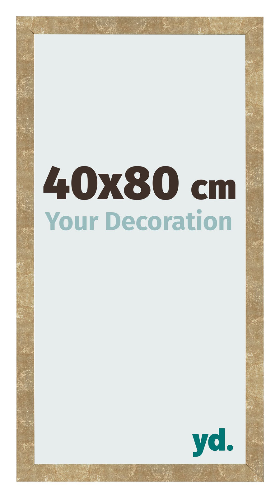 Photo Frame 40x80cm Gold Antique MDF Bologna Front Size | Yourdecoration.com