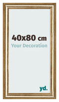 Photo Frame 40x80cm Gold Antique MDF Lazio Front Size | Yourdecoration.com