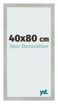 Photo Frame 40x80cm Silver Matte MDF Bologna Front Size | Yourdecoration.com