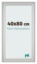 Photo Frame 40x80cm Silver Matte MDF Lazio Front Size | Yourdecoration.com