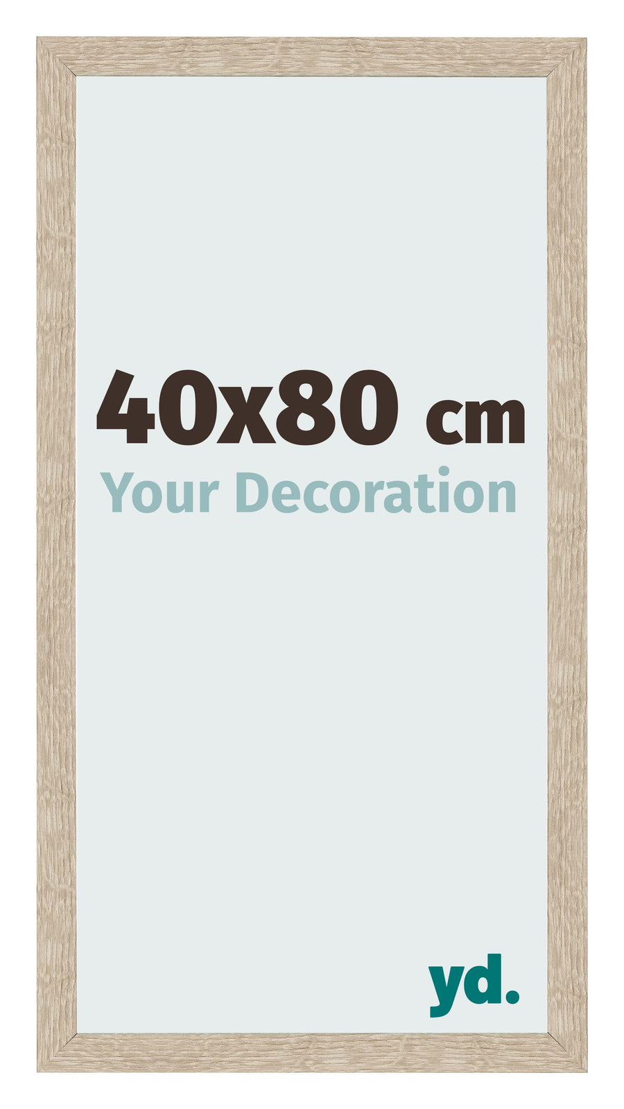 Photo Frame 40x80cm Sonoma Oak MDF Bologna Front Size | Yourdecoration.com
