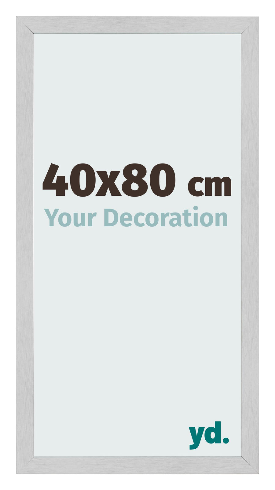 Photo Frame 40x80cm Stainless Steel MDF Bologna Front Size | Yourdecoration.com
