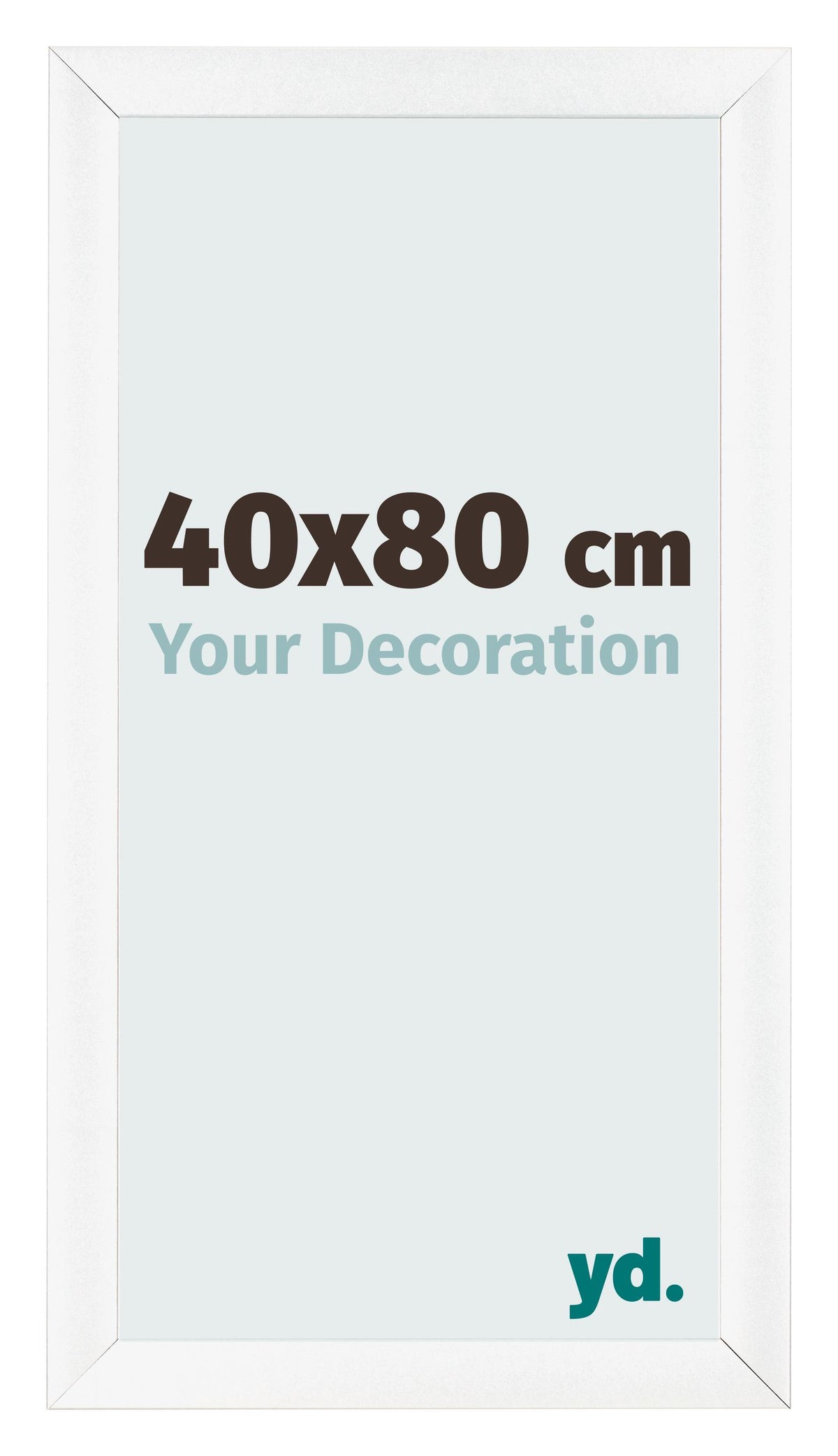 Photo Frame 40x80cm White Vintage MDF Pisa Front Size | Yourdecoration.com