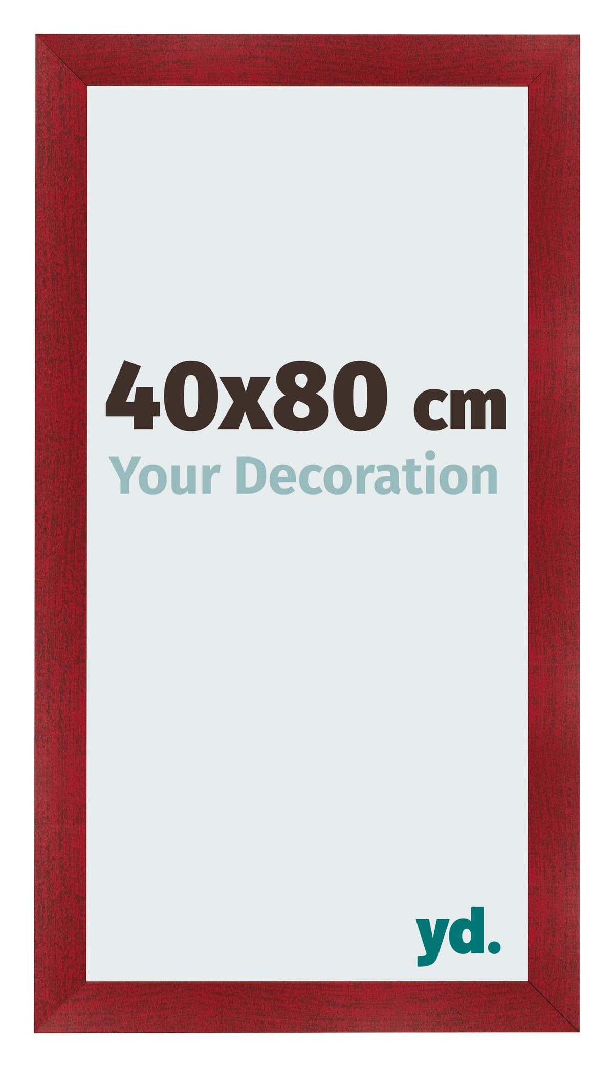 Photo Frame 40x80cm Wine Red Swept MDF Pisa Front Size | Yourdecoration.com