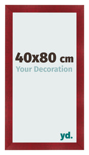 Photo Frame 40x80cm Wine Red Swept MDF Pisa Front Size | Yourdecoration.com