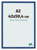 Photo Frame 42x59 4 cm A2 Dark Blue MDF Bologna Front Size | Yourdecoration.com