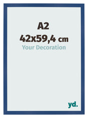Photo Frame 42x59 4 cm A2 Dark Blue MDF Bologna Front Size | Yourdecoration.com