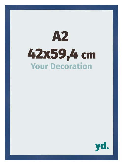 Photo Frame 42x59 4 cm A2 Dark Blue MDF Bologna Front Size | Yourdecoration.com