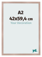 Photo Frame 42x59 4 cm A2 Dusty Pink MDF Bologna Front Size | Yourdecoration.com