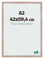 Photo Frame 42x59 4 cm A2 Dusty Pink MDF Bologna Front Size | Yourdecoration.com