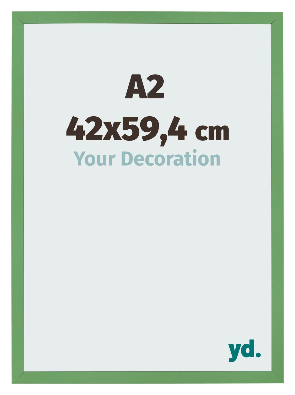 Photo Frame 42x59 4 cm A2 Green MDF Bologna Front Size | Yourdecoration.com
