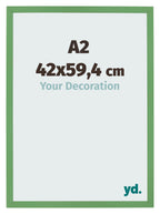 Photo Frame 42x59 4 cm A2 Green MDF Bologna Front Size | Yourdecoration.com