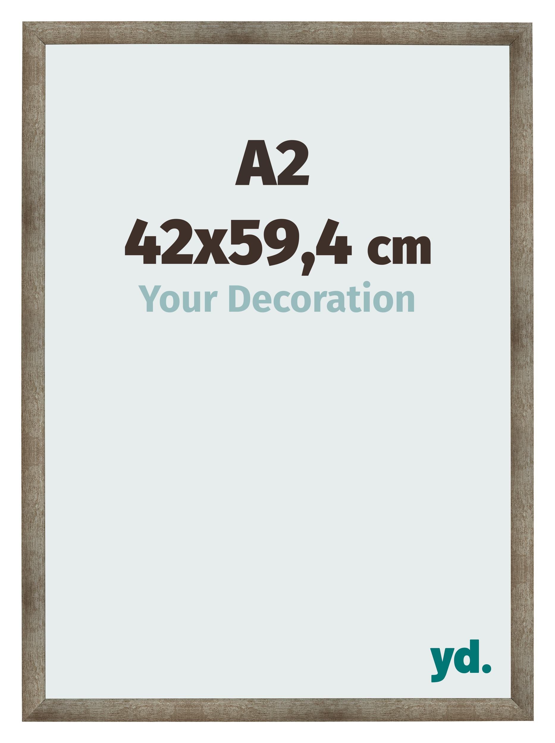 Photo Frame 42x59 4 cm A2 Metal Vintage MDF Bologna Front Size | Yourdecoration.com