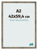 Photo Frame 42x59 4 cm A2 Metal Vintage MDF Bologna Front Size | Yourdecoration.com