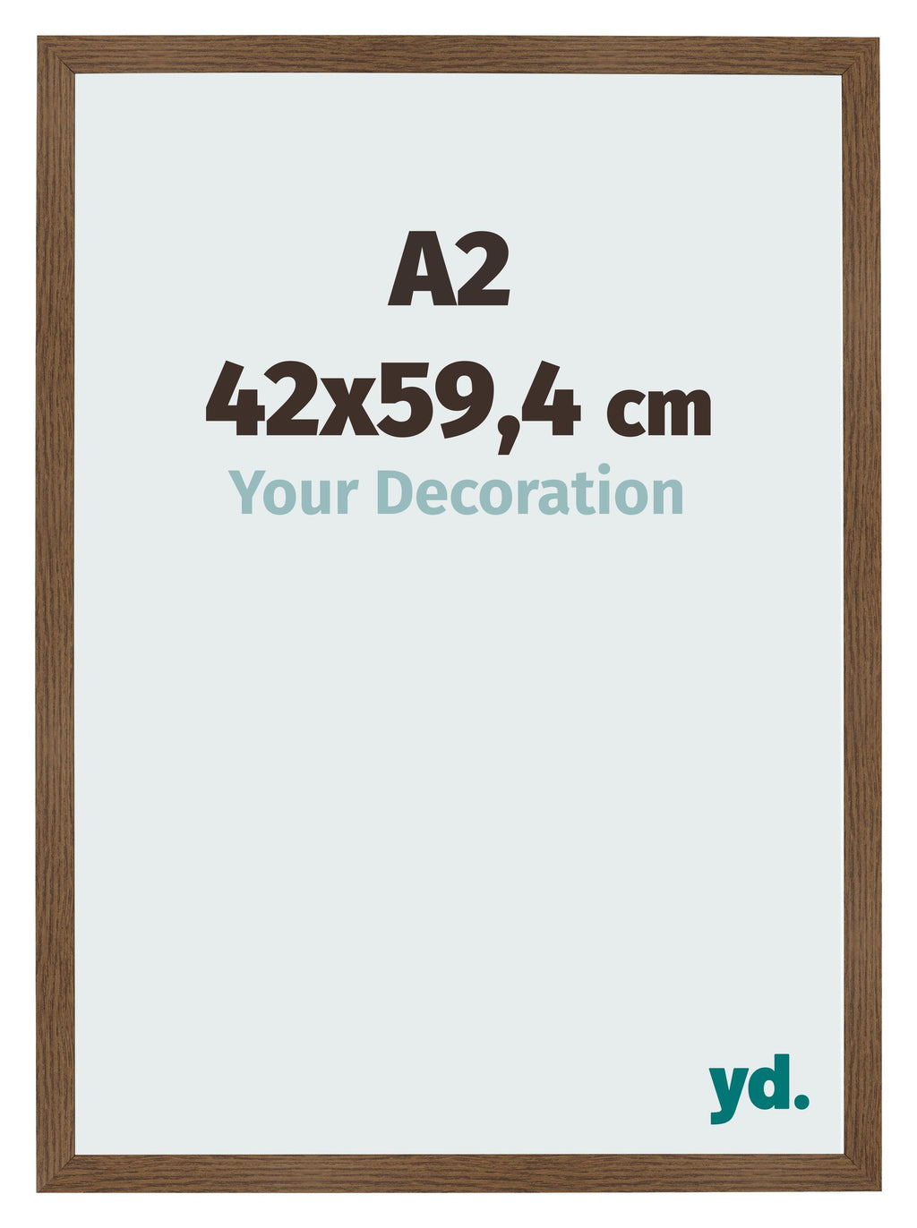 Photo Frame 42x59 4 cm A2 Oak Rustic MDF Bologna Front Size | Yourdecoration.com
