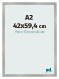 Photo Frame 42x59 4cm A2 Aluminum Brushed MDF Bologna Front Size | Yourdecoration.com
