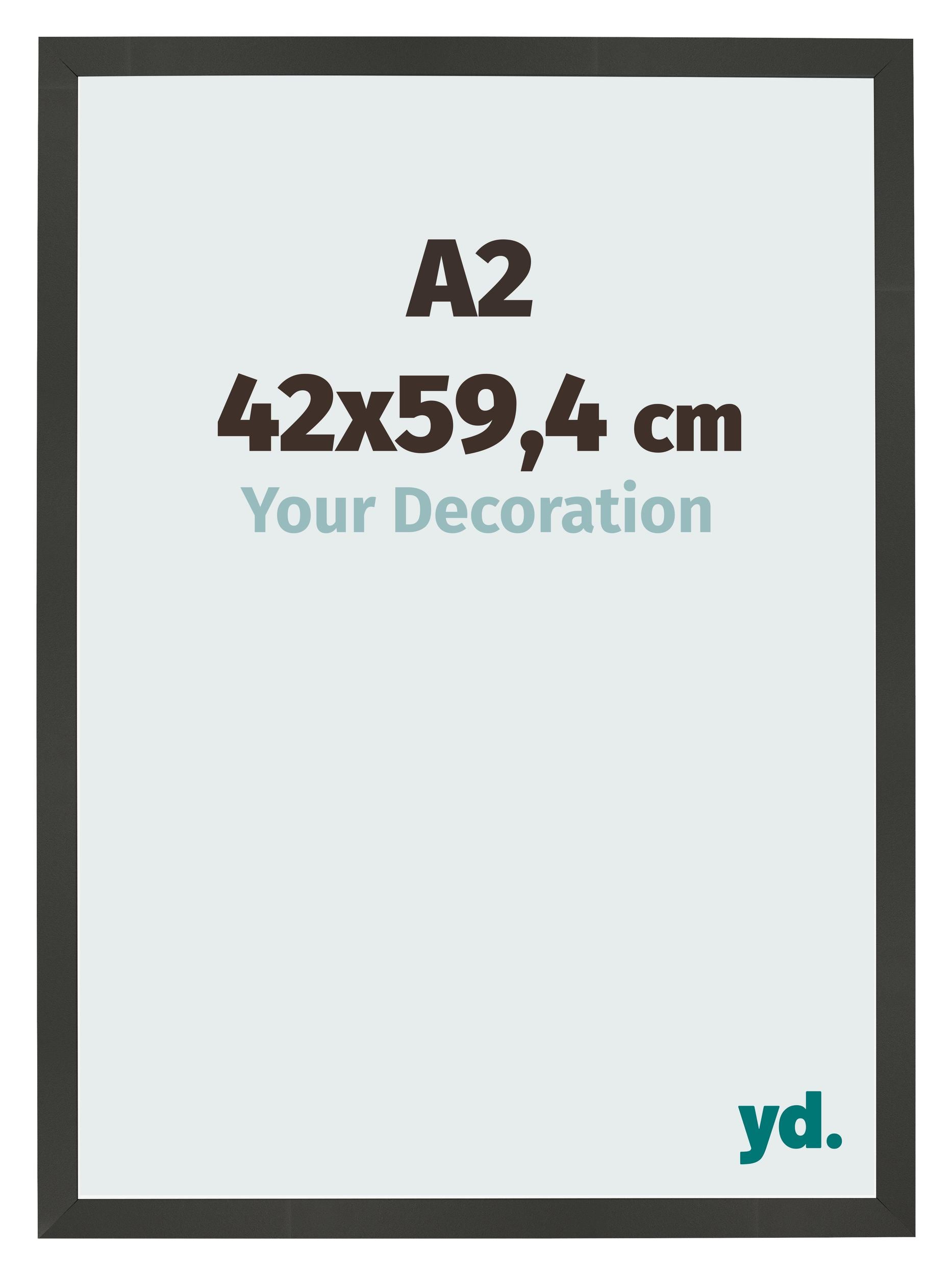 Photo Frame 42x59 4cm A2 Anthracite MDF Bologna Front Size | Yourdecoration.com