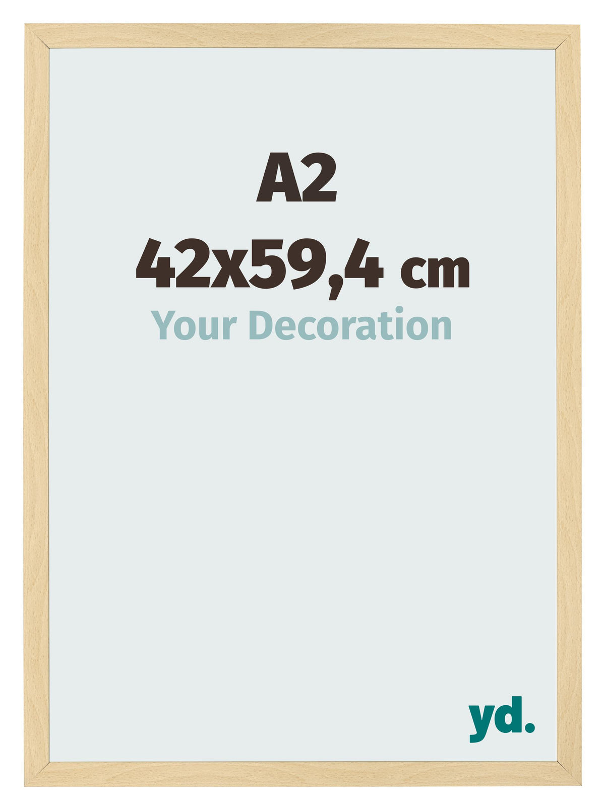 Photo Frame 42x59 4cm A2 Beech Design MDF Bologna Front Size | Yourdecoration.com