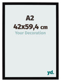 Photo Frame 42x59 4cm A2 Black High Gloss MDF Bologna Front Size | Yourdecoration.com