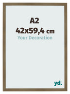 Photo Frame 42x59 4cm A2 Bronze Design MDF Bologna Front Size | Yourdecoration.com