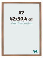 Photo Frame 42x59 4cm A2 Copper Design MDF Bologna Front Size | Yourdecoration.com
