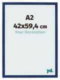 Photo Frame 42x59 4cm A2 Dark Blue Swept MDF Bologna Front Size | Yourdecoration.com