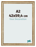 Photo Frame 42x59 4cm A2 Gold Antique MDF Lazio Front Size | Yourdecoration.com