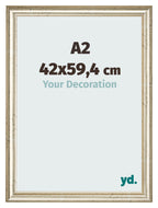 Photo Frame 42x59 4cm A2 Metallic Gloss MDF Lazio Front Size | Yourdecoration.com