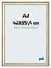 Photo Frame 42x59 4cm A2 Metallic Gloss MDF Lazio Front Size | Yourdecoration.com