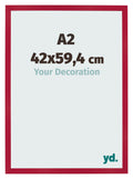 Photo Frame 42x59 4cm A2 Red MDF Bologna Front Size | Yourdecoration.com