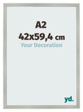Photo Frame 42x59 4cm A2 Silver Matte MDF Bologna Front Size | Yourdecoration.com