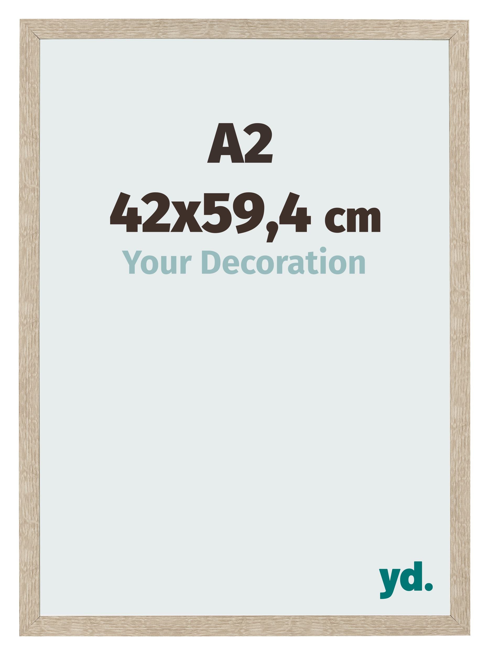 Photo Frame 42x59 4cm A2 Sonoma Oak MDF Bologna Front Size | Yourdecoration.com