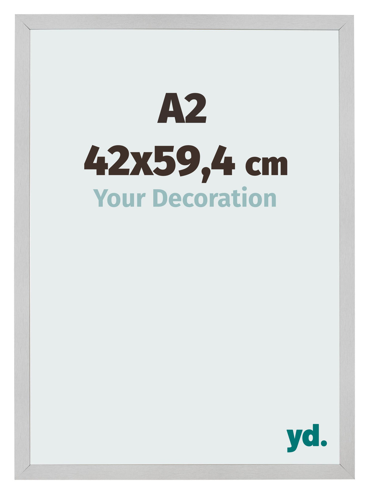 Photo Frame 42x59 4cm A2 Stainless Steel MDF Bologna Front Size | Yourdecoration.com