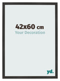Photo Frame 42x60 cm Black Matte MDF Bologna Front Size | Yourdecoration.com