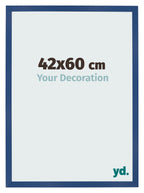 Photo Frame 42x60 cm Dark Blue MDF Bologna Front Size | Yourdecoration.com