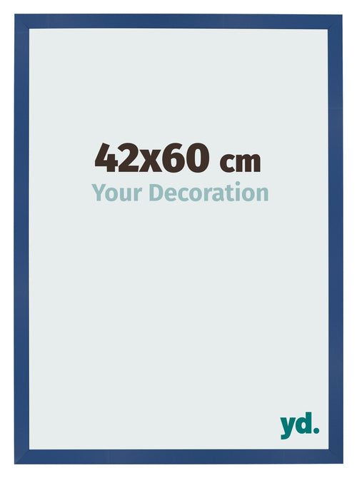 Photo Frame 42x60 cm Dark Blue MDF Bologna Front Size | Yourdecoration.com