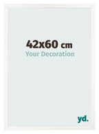 Photo Frame 42x60 cm White High Gloss MDF Bologna Front Size | Yourdecoration.com
