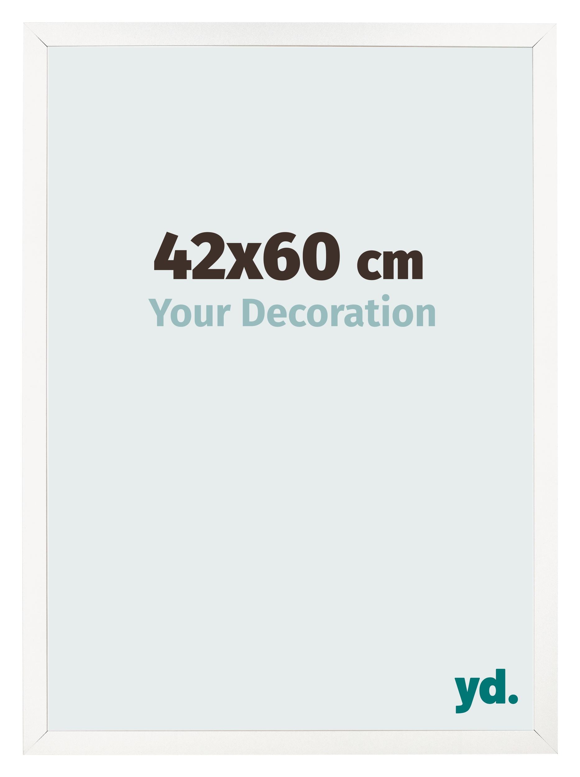 Photo Frame 42x60 cm White High Gloss MDF Bologna Front Size | Yourdecoration.com