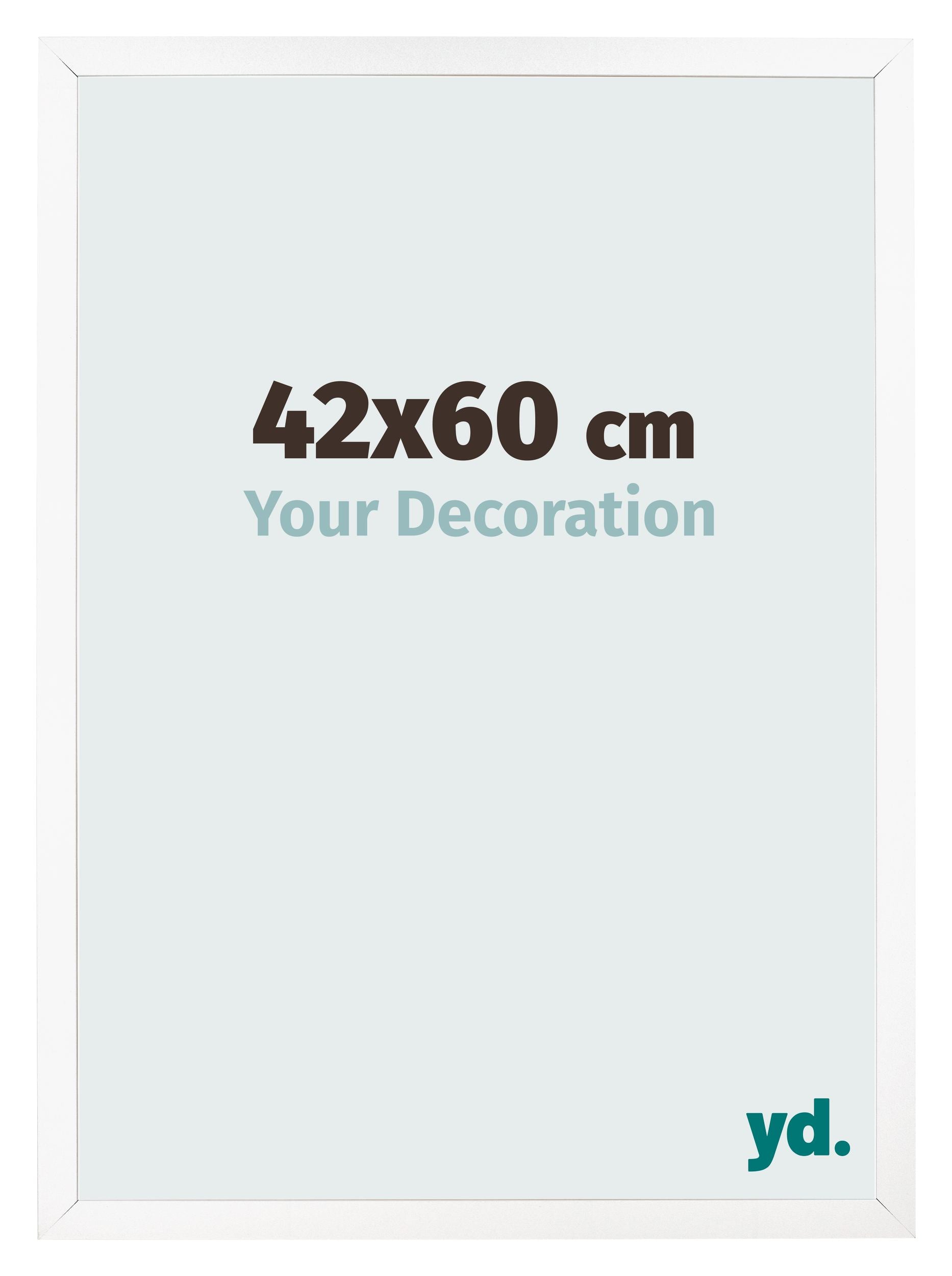 Photo Frame 42x60 cm White Matte MDF Bologna Front Size | Yourdecoration.com