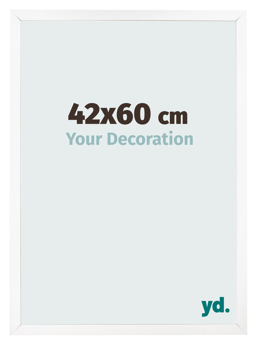 Photo Frame 42x60 cm White Matte MDF Bologna Front Size | Yourdecoration.com