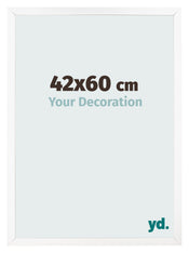 Photo Frame 42x60 cm White Matte MDF Bologna Front Size | Yourdecoration.com