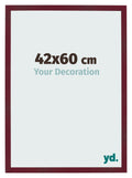 Photo Frame 42x60 cm Wine Red Swept MDF Bologna Front Size | Yourdecoration.com