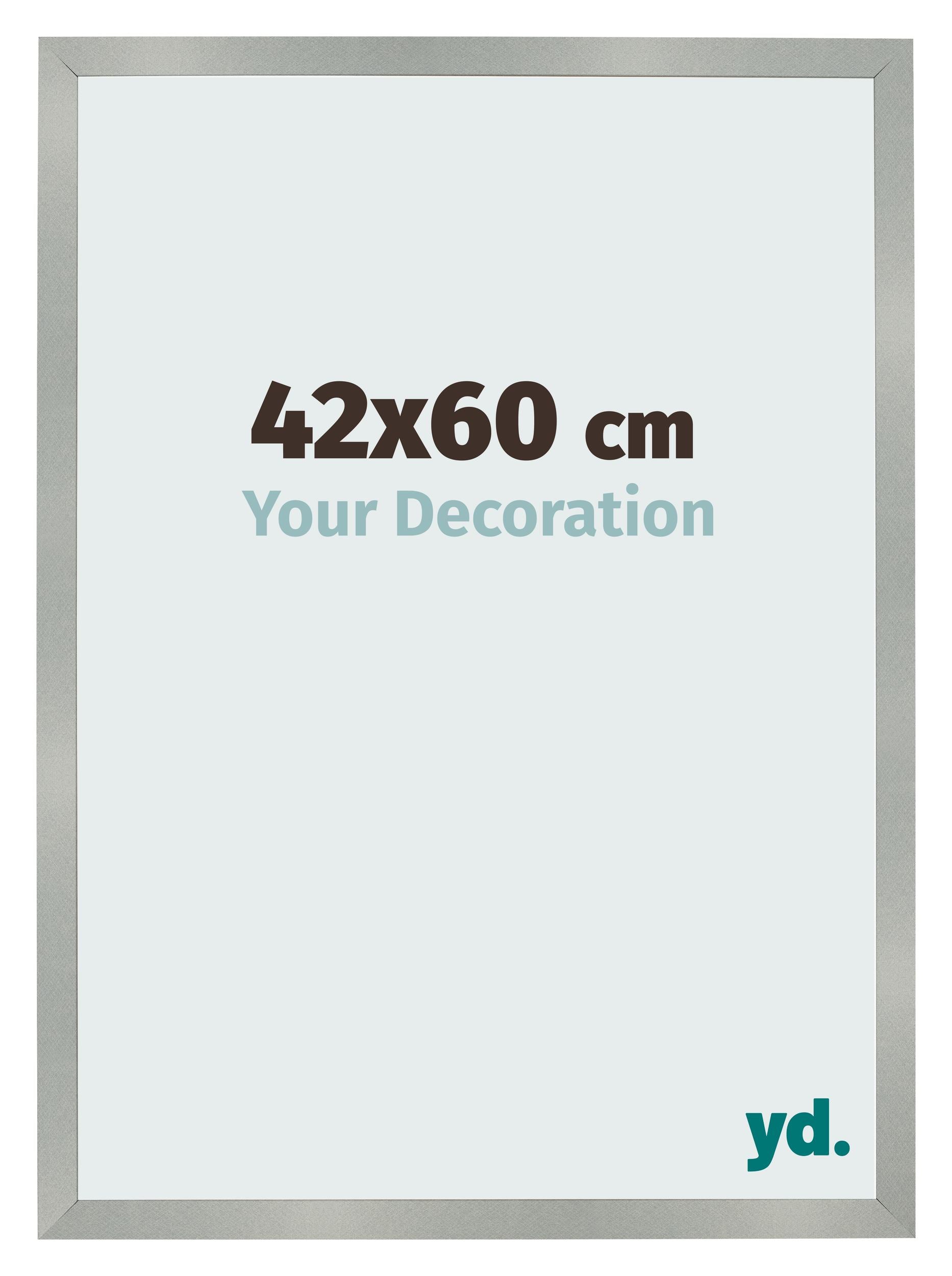 Photo Frame 42x60cm Aluminum Brushed MDF Bologna Front Size | Yourdecoration.com