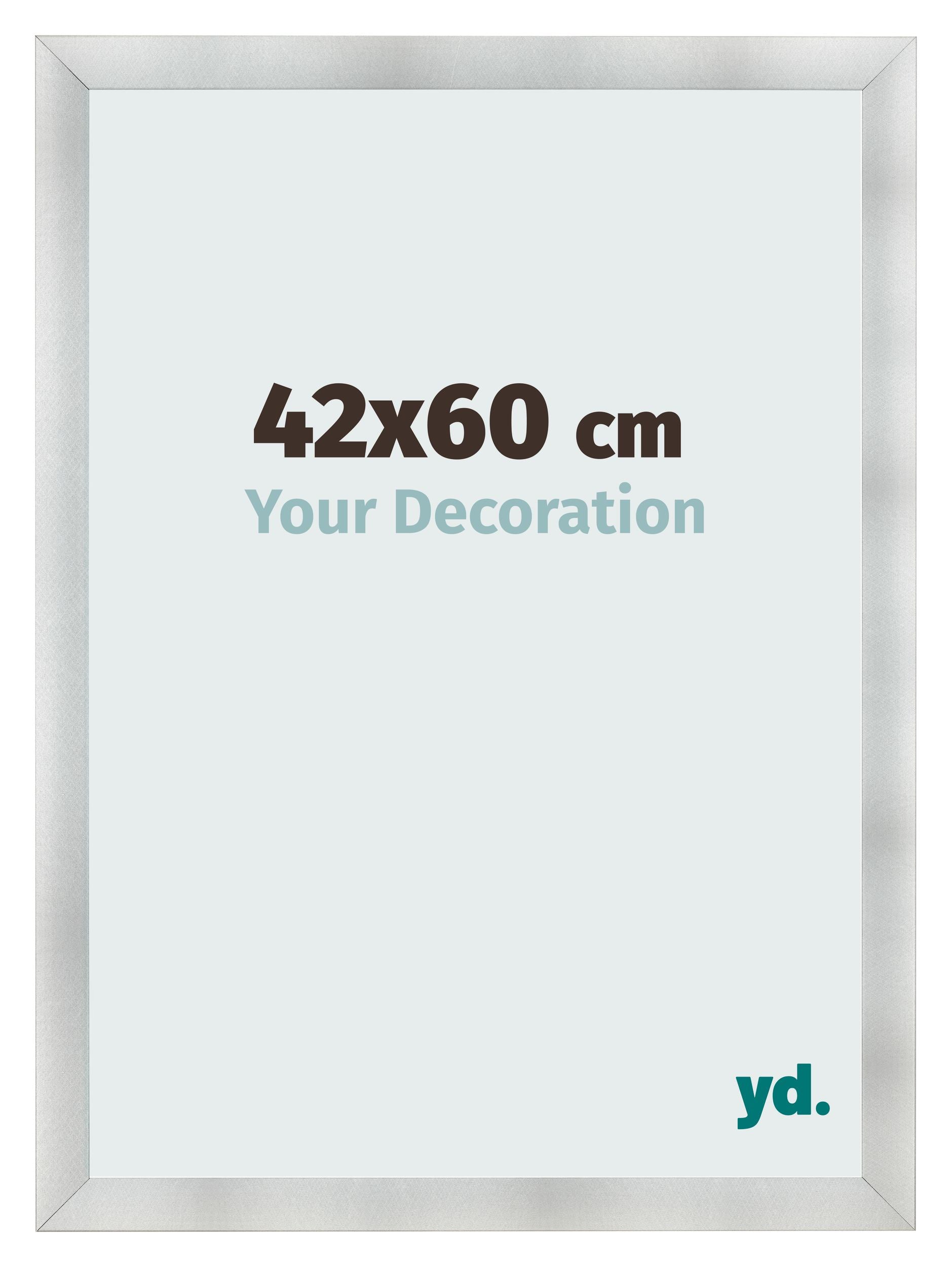 Photo Frame 42x60cm Aluminum Brushed MDF Pisa Front Size | Yourdecoration.com