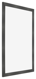 Photo Frame 42x60cm Black Silver Polished MDF Pisa Front Oblique | Yourdecoration.com