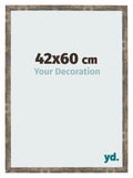 Photo Frame 42x60cm Blue Gold Melange MDF Bologna Front Size | Yourdecoration.com