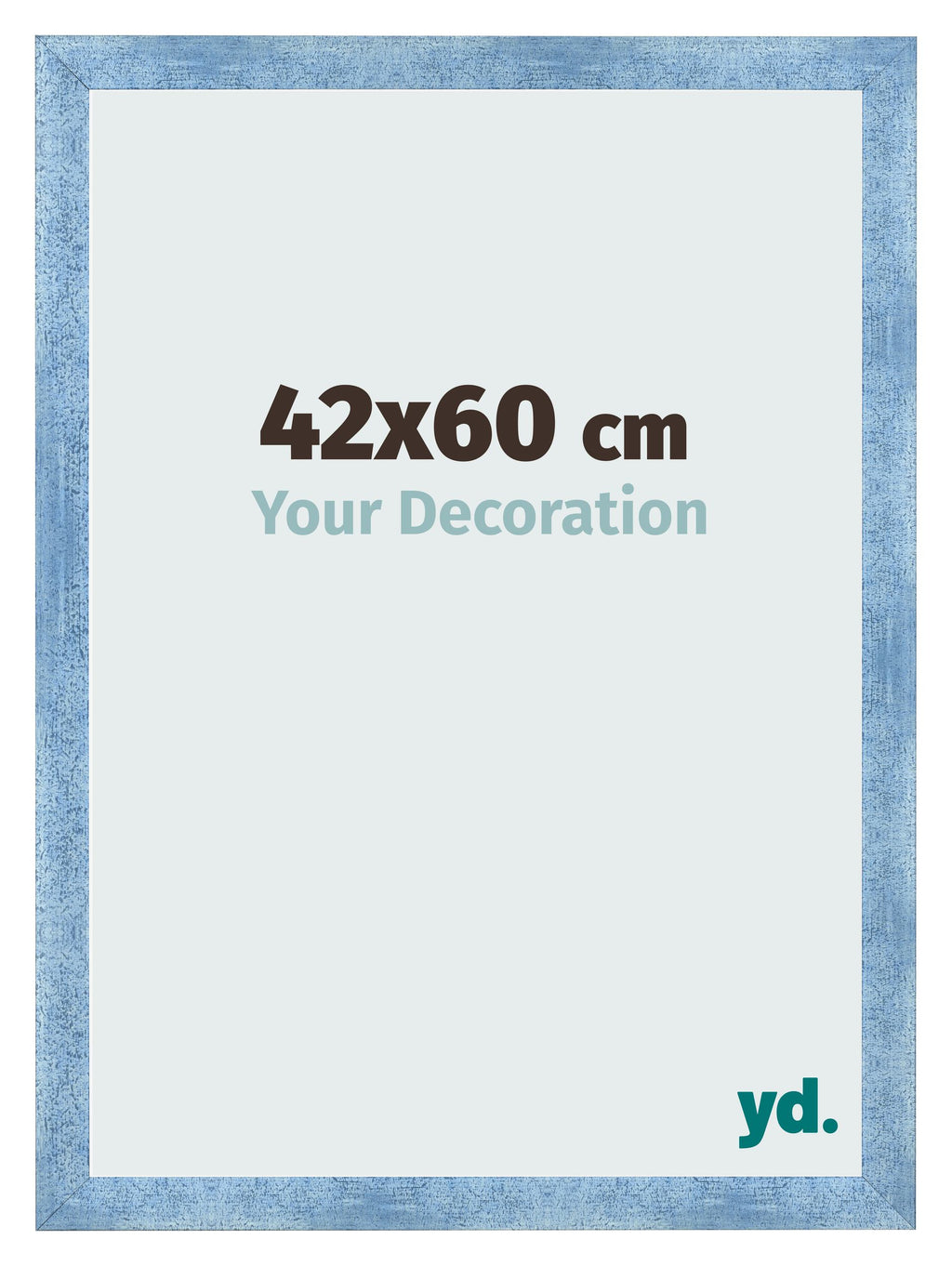Photo Frame 42x60cm Clear Blue Swept MDF Pisa Front Size | Yourdecoration.com